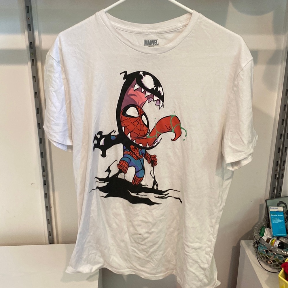 Spider-Man and Venom marvel graphic tee
